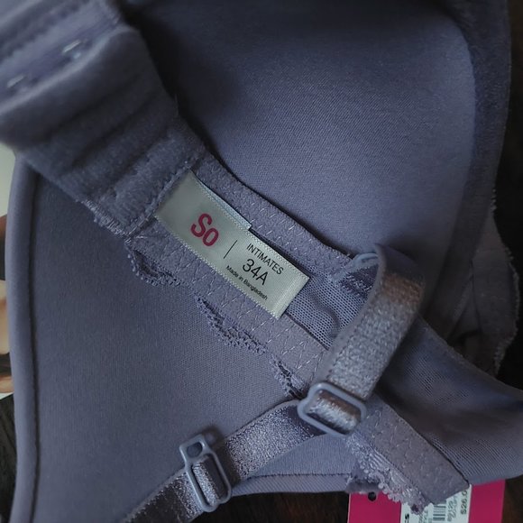 SO Juniors Soft Lift Bra | 34A | NWT - Picture 3 of 3